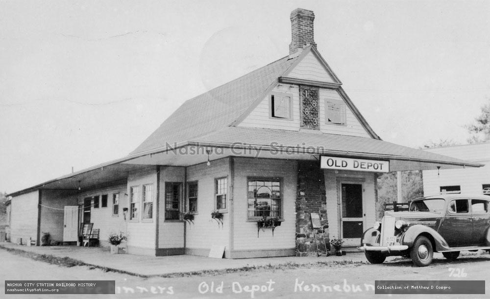 Postcard: Shore Dinners, Old Depot, Kennebunkport, Maine